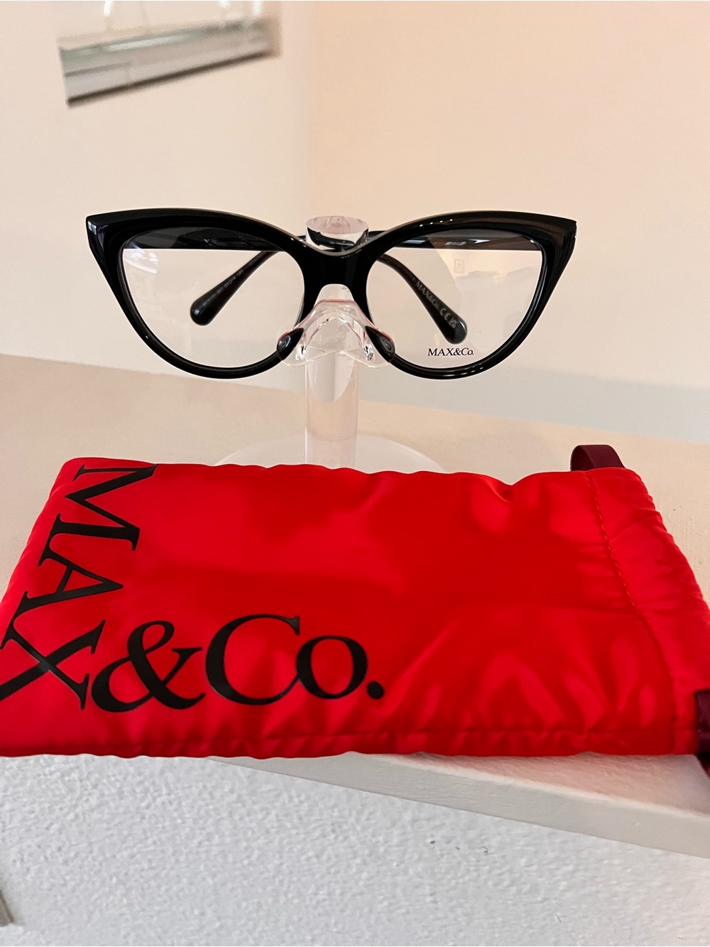Max & Co. Black RX Cat Eye Glasses